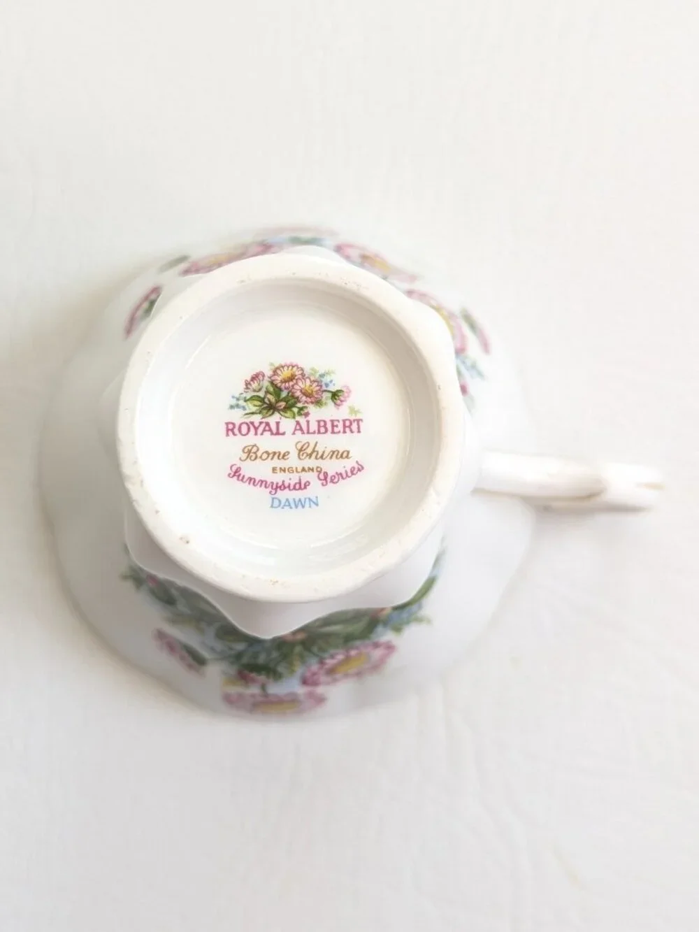 Royal Albert Sunnyside Series Dawn Teacup & Saucer English Fine Bone China
